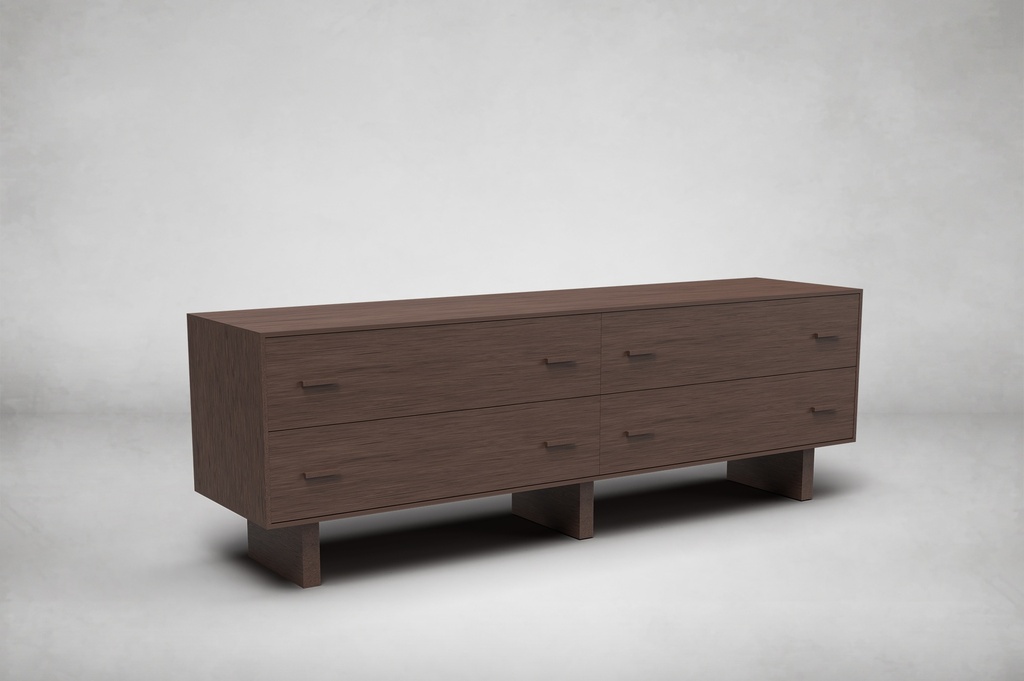 Aspen Low 4-Drawer Dresser
