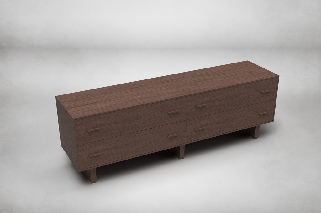 Aspen Low 4-Drawer Dresser