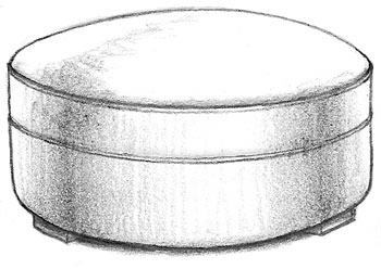 Seward Round Ottoman