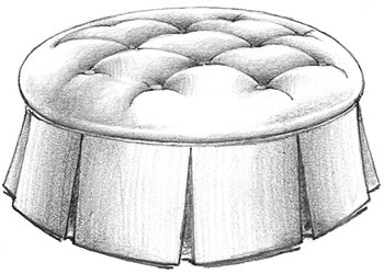 [933-30] Auburn Ottoman